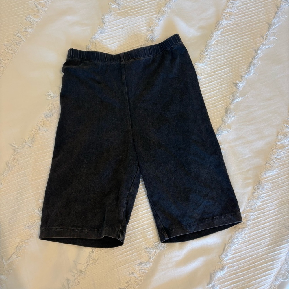 Topshop Charcoal Biker Shorts